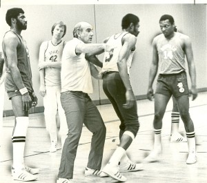  Jack Ramsay directing traffic a Braves practice in 1975